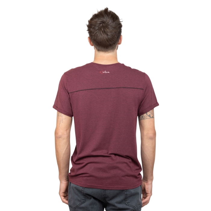 T-shirt męski Chillaz STREET MOUNTAIN LINE DARK RED